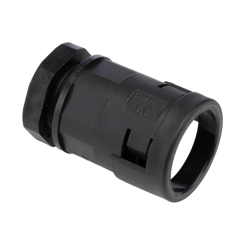 PMA Black Polyamide 6 Conduit Fitting 17 mm Nominal Size PG13.5 Threaded IP68 Rated BVNV-P137
