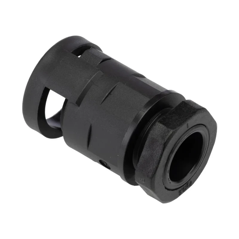 PMA Black Polyamide 6 Conduit Fitting 17 mm Nominal Size PG13.5 Threaded IP68 Rated BVNV-P137