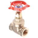 RS PRO Brass Gate Valve 1/2 in Female Inlet and Outlet Ports 20 bar Max Operating Pressure 85mm Handle Height 261-0299
