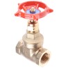 RS PRO Brass Gate Valve 1/2 in Female Inlet and Outlet Ports 20 bar Max Operating Pressure 85mm Handle Height 261-0299