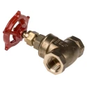 RS PRO Brass Gate Valve 1/2 in Female Inlet and Outlet Ports 20 bar Max Operating Pressure 85mm Handle Height 261-0299
