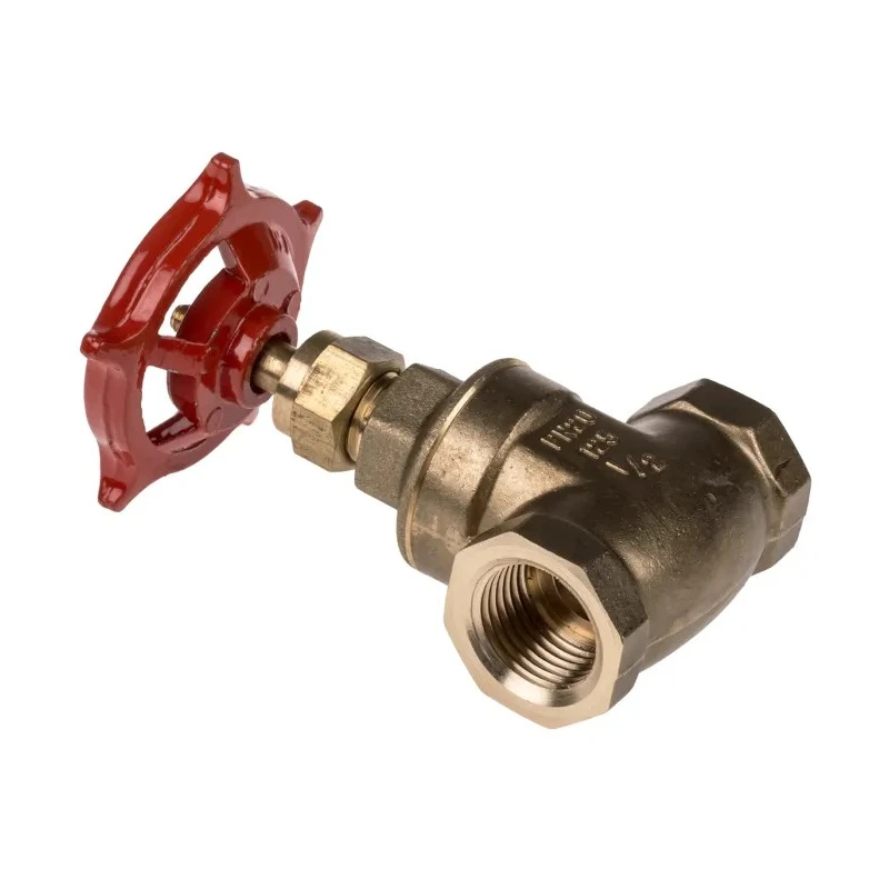 RS PRO Brass Gate Valve 1/2 in Female Inlet and Outlet Ports 20 bar Max Operating Pressure 85mm Handle Height 261-0299