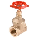 RS PRO Brass Gate Valve 1-1/2 in Inlet, 1 to 1/2 in Female Outlet, Non-Rising Stem, 20 bar Maximum Operating 261-0340