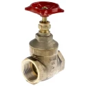 RS PRO Brass Gate Valve 1 to 1/4 in Inlet Port, 1-1/4 in Female Outlet Port, 20 bar Max Operating Pressure 261-0334