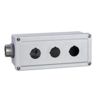 Schneider Electric Aluminium Harmony Push Button Enclosure 3 Hole 30mm 9001KY3
