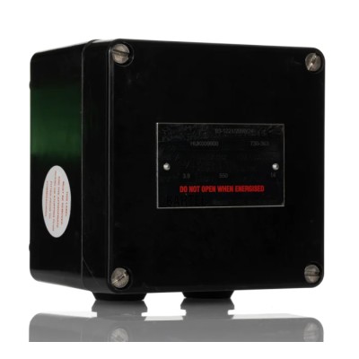 Bartec GB Series Black Polyester Junction Box IP66, 10 Terminals, ATEX Certified, 122mm Length x 120mm Width x 90mm Height 