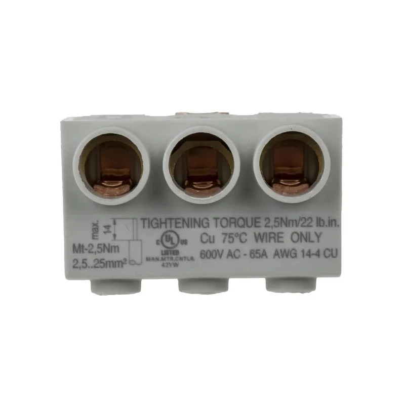 Eaton Incoming Terminal Extension Terminal for Use with PKE Series PKZM0 Series 032720 BK25/3-PKZ0