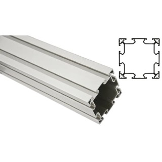 FlexLink Silver Aluminium Strut Profile 88 x 88 mm 11 mm Groove, 2 m Length, Series XC XCBL 2X88