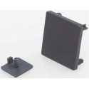 FlexLink Grey Aluminium End Cap for 44 x 44 mm Strut Profile, 11 mm Groove XCBE 44 A