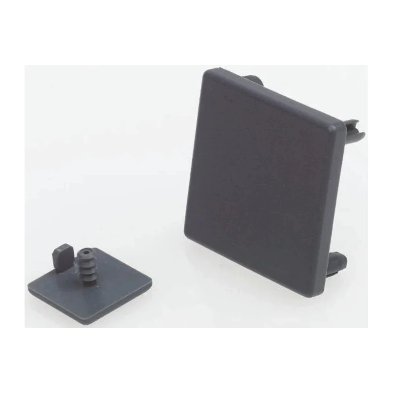 FlexLink Grey Aluminium End Cap for 44 x 44 mm Strut Profile, 11 mm Groove XCBE 44 A