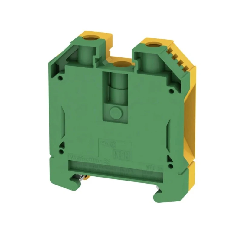 Weidmüller 2-Way WPE 35 Earth Terminal Block 35mm², 12AWG, 2 AWG Wire, Screw Termination, Wemid Housing, ATEX 1010500000