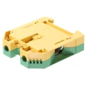 Weidmüller 2-Way WPE 35 Earth Terminal Block 35mm², 12AWG, 2 AWG Wire, Screw Termination, Wemid Housing, ATEX 1010500000