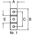 FlexLink Connecting Component M6 Mounting Plate for Strut Profile 44 x 48 mm, Groove Size 11 mm XCFB 44