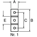 FlexLink Connecting Component M6 Mounting Plate for Strut Profile 44 x 48 mm, Groove Size 11 mm XCFB 44