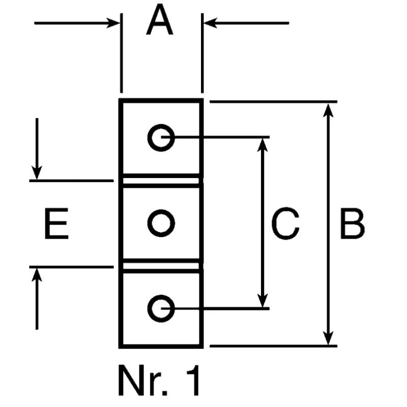 FlexLink Connecting Component M6 Mounting Plate for Strut Profile 44 x 48 mm, Groove Size 11 mm XCFB 44