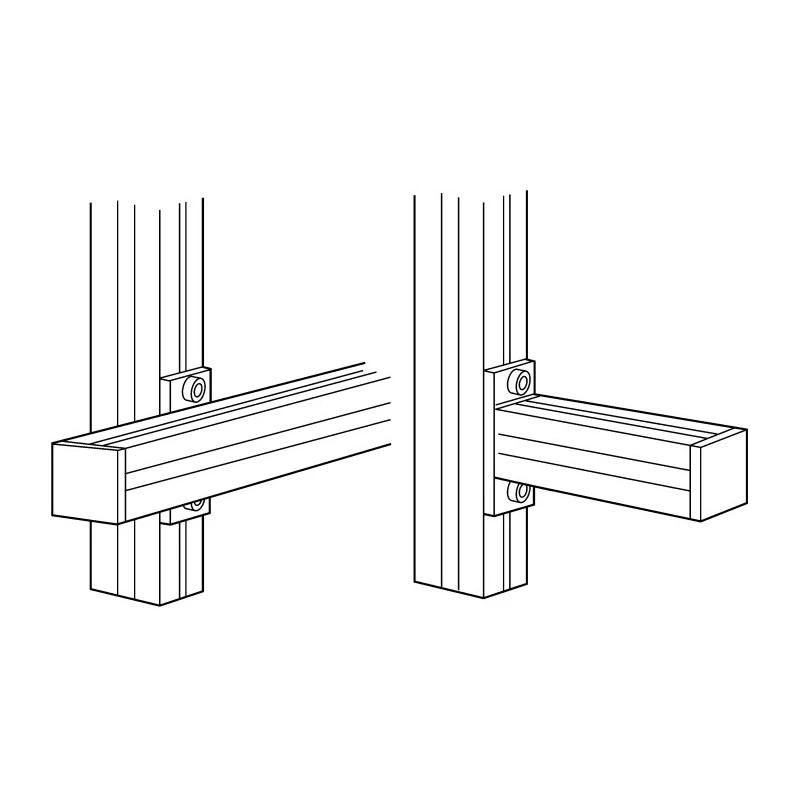 FlexLink Connecting Component M6 Mounting Plate for Strut Profile 44 x 48 mm, Groove Size 11 mm XCFB 44