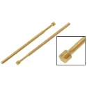 HARWIN Test Pin with Gold Plated Contact, 3A Current Rating, 0.68mm Diameter P13-4023