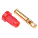 Staubli Red Female Banana Socket 1 mm Connector Solder Termination 30 V 60V DC 20A Gold Plating 23.1010-22
