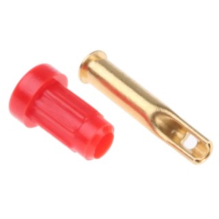 Staubli Red Female Banana Socket 1 mm Connector Solder Termination 30 V 60V DC 20A Gold Plating 23.1010-22