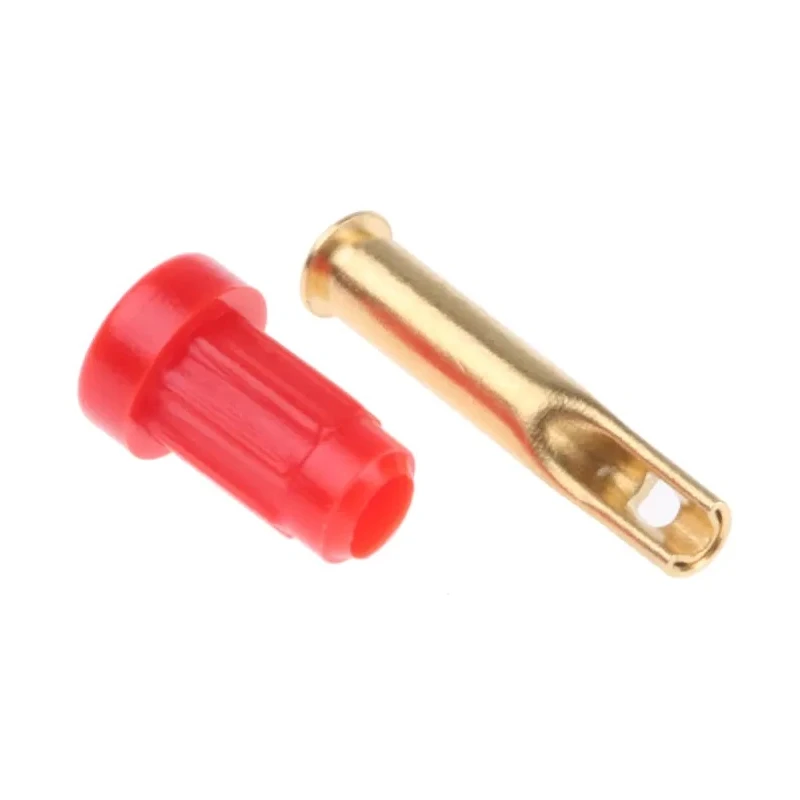 Staubli Red Female Banana Socket 1 mm Connector Solder Termination 30 V 60V DC 20A Gold Plating 23.1010-22
