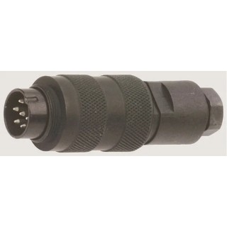 binder Industrial Circular Connector, 24 Contacts, Cable Mount, Socket, Male, IP67, 60V, 1A, Polyamide 09-0495-70-24