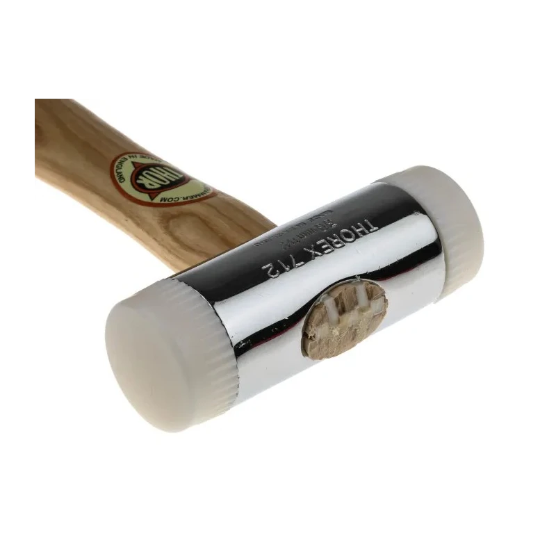 RS PRO Nylon Mallet Replaceable Face 675 g, Chrome Plated Zinc Head with Ashwood Handle 732-549