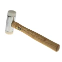 RS PRO Nylon Mallet Replaceable Face 675 g, Chrome Plated Zinc Head with Ashwood Handle 732-549