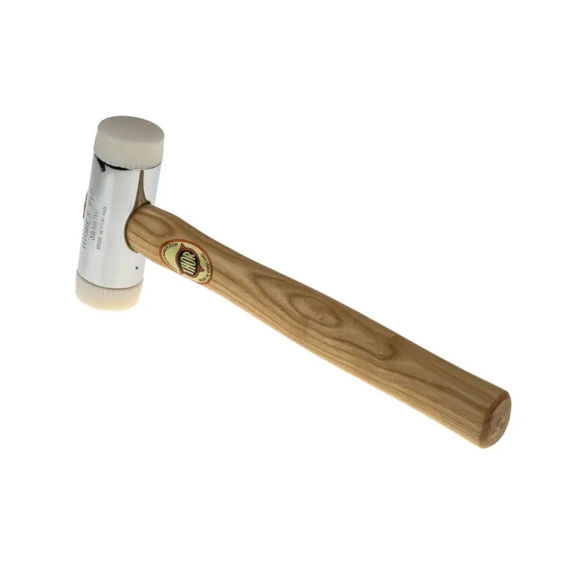 RS PRO Nylon Mallet Replaceable Face 675 g, Chrome Plated Zinc Head with Ashwood Handle 732-549