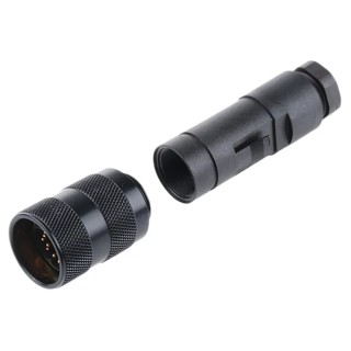 binder Industrial Circular Connector Cable Mount Plug 12 Contacts M16 Screw-On IP67 Nylon Housing 09-0129-70-12