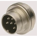 binder Circular Connector, 12 Contacts, Panel Mount, M16 Connector, Plug, Male, IP67, 60V, 3A, Nylon Housing 09-0131-00-12