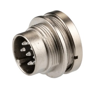 binder Circular Connector 8 Contacts Panel Mount M16 Plug Male IP67 IP68 723 Series 09-0173-00-08
