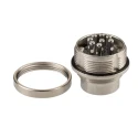 binder Circular Connector 8 Contacts Panel Mount M16 Plug Male IP67 IP68 723 Series 09-0173-00-08