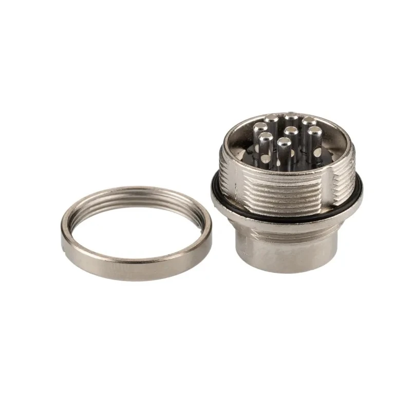 binder Circular Connector 8 Contacts Panel Mount M16 Plug Male IP67 IP68 723 Series 09-0173-00-08