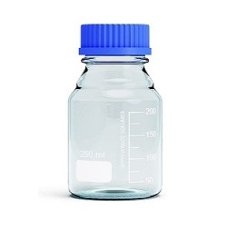 reagent-bottle-wm-blue-screw-cap-clear-glass-00250ml-with-ring-pouring-36396