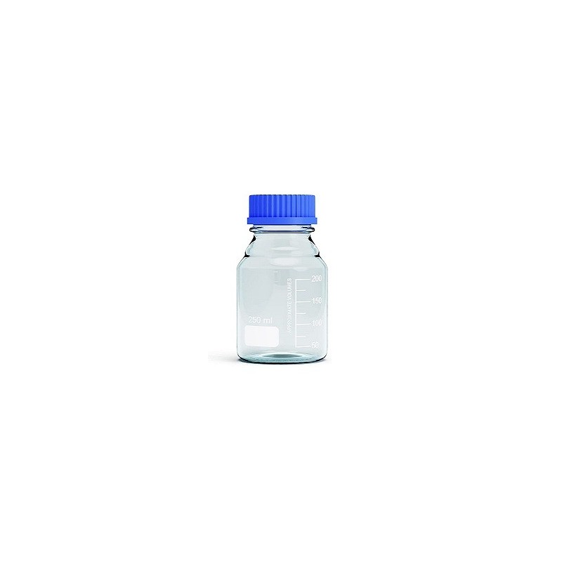 reagent-bottle-wm-blue-screw-cap-clear-glass-00250ml-with-ring-pouring-36396