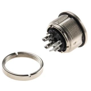 binder Circular Connector 4 Contacts Panel Mount M16 Socket Female IP67 723 Series 09-0112-00-04