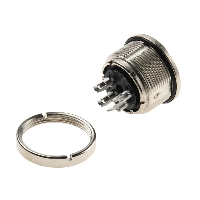 binder Circular Connector 4 Contacts Panel Mount M16 Socket Female IP67 723 Series 09-0112-00-04