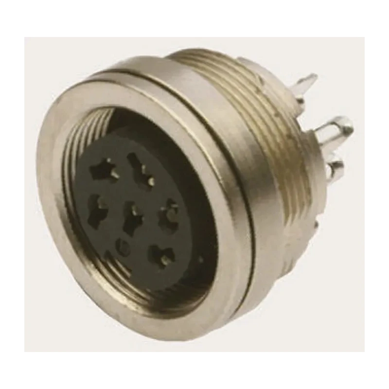 binder Circular Connector 3 Contacts Panel Mount M16 Socket Female IP67 Nylon Housing 723 Series 09-0108-00-03
