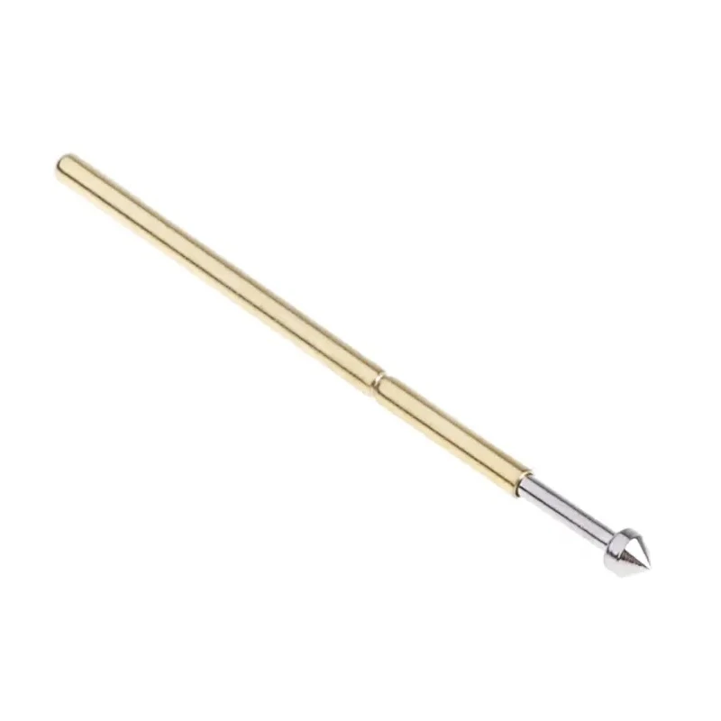 RS PRO Test Pin 1.5A Gold Plated Phosphor Bronze Contact Male Spring Terminal 1.27 mm Pitch 261-5137