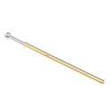 RS PRO Test Pin 1.5A Gold Plated Phosphor Bronze Contact Male Spring Terminal 1.27 mm Pitch 261-5137