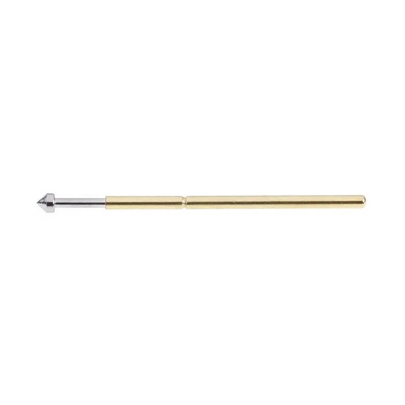 RS PRO Test Pin 1.5A Gold Plated Phosphor Bronze Contact Male Spring Terminal 1.27 mm Pitch 261-5137