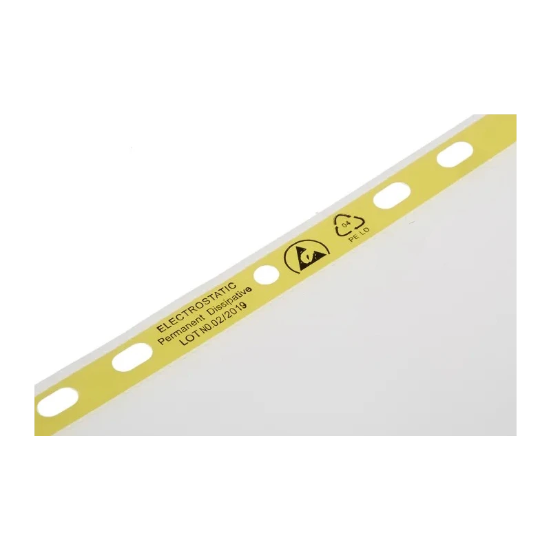 RS PRO Static Dissipative Document Sleeve A4 220mm x 297mm Anti-Static Non-Conductive Polypropylene 733-952