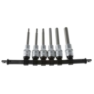 RS PRO 6-Piece 1/2 in Hexagon Socket Set S2 Steel Hardened 100mm Length Square Drive 262-0331
