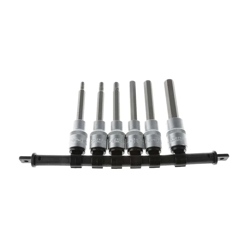 RS PRO 6-Piece 1/2 in Hexagon Socket Set S2 Steel Hardened 100mm Length Square Drive 262-0331