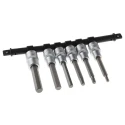RS PRO 6-Piece 1/2 in Hexagon Socket Set S2 Steel Hardened 100mm Length Square Drive 262-0331