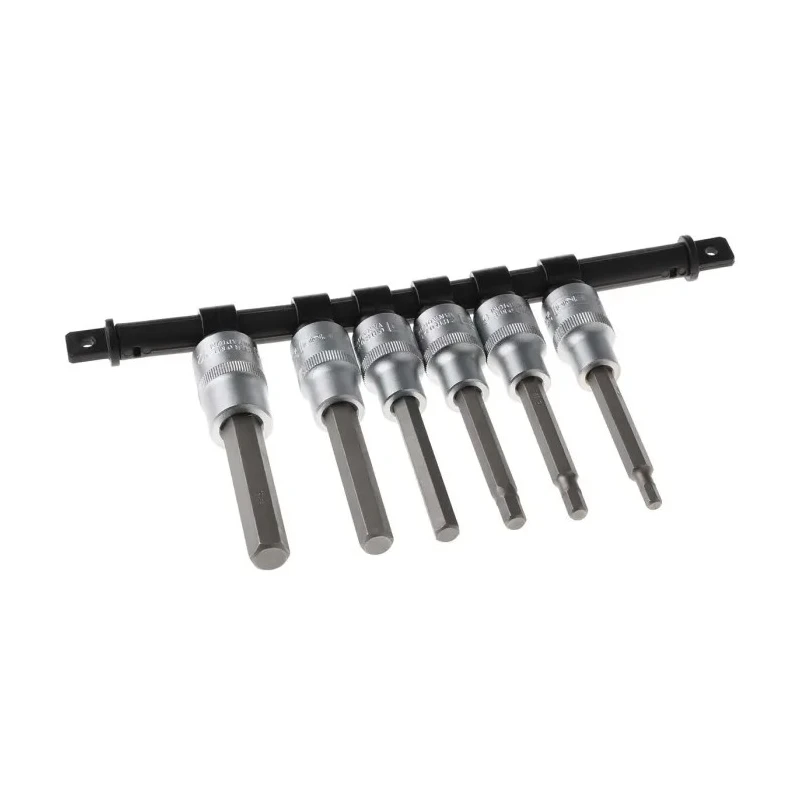 RS PRO 6-Piece 1/2 in Hexagon Socket Set S2 Steel Hardened 100mm Length Square Drive 262-0331