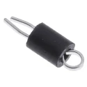 RS PRO 1 mm Black Insulated Phosphor Bronze Terminal Post 262-2179