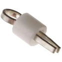 RS PRO 1.32 mm White Insulated Terminal Post Phosphor Bronze Body 262-2062