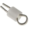 RS PRO 1.32 mm White Insulated Terminal Post Phosphor Bronze Body 262-2062