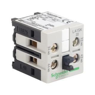 Schneider Electric Auxiliary Contact 2 Contact 2 NO Front Mount 10A LA1SK20